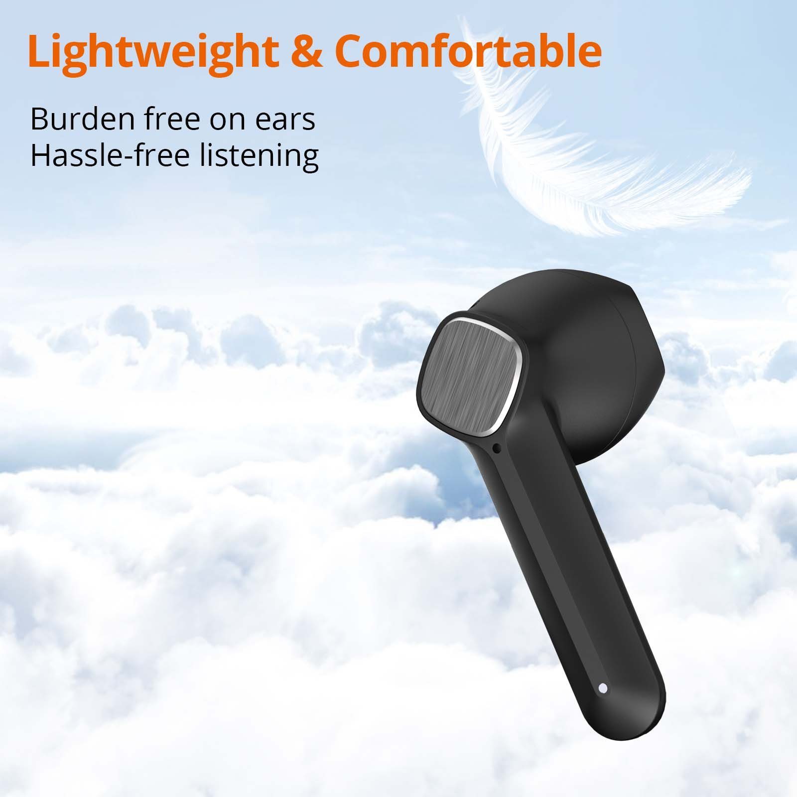 RIVERSONG Joypro M1 Earbuds wireless In-Ear-Kopfhörer (Bluetooth, Ohrhörer, Headphone, Earbuds, HD Sound, bis zu 24 Stunden Musikgenuß)