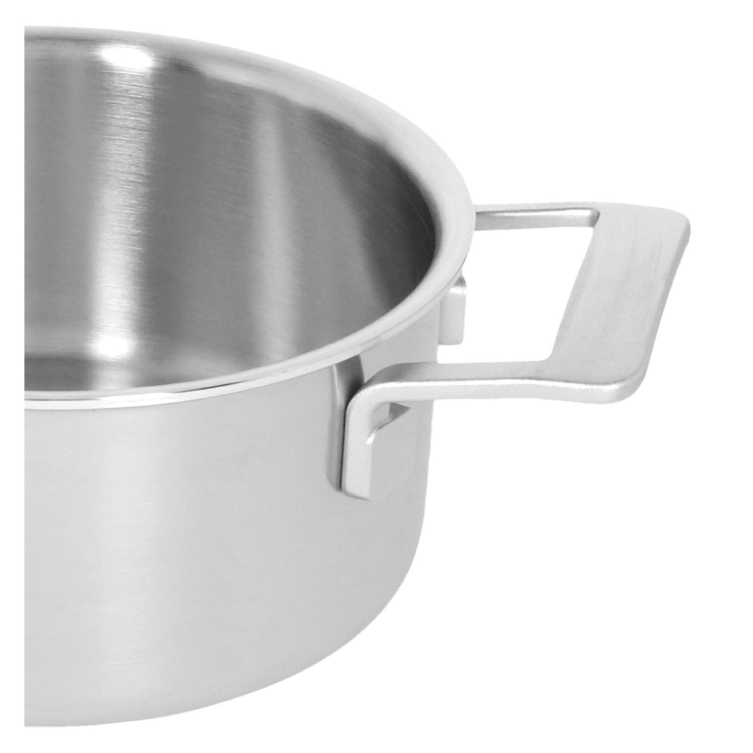 Bratentopf mit Deckel 18 cm, 18/10 Edelstahl