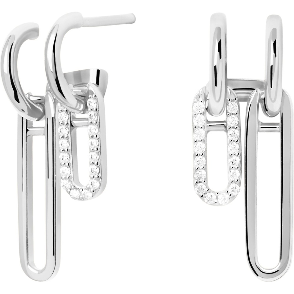 P D Paola Créoles 925 Argent Boucles d'oreilles
