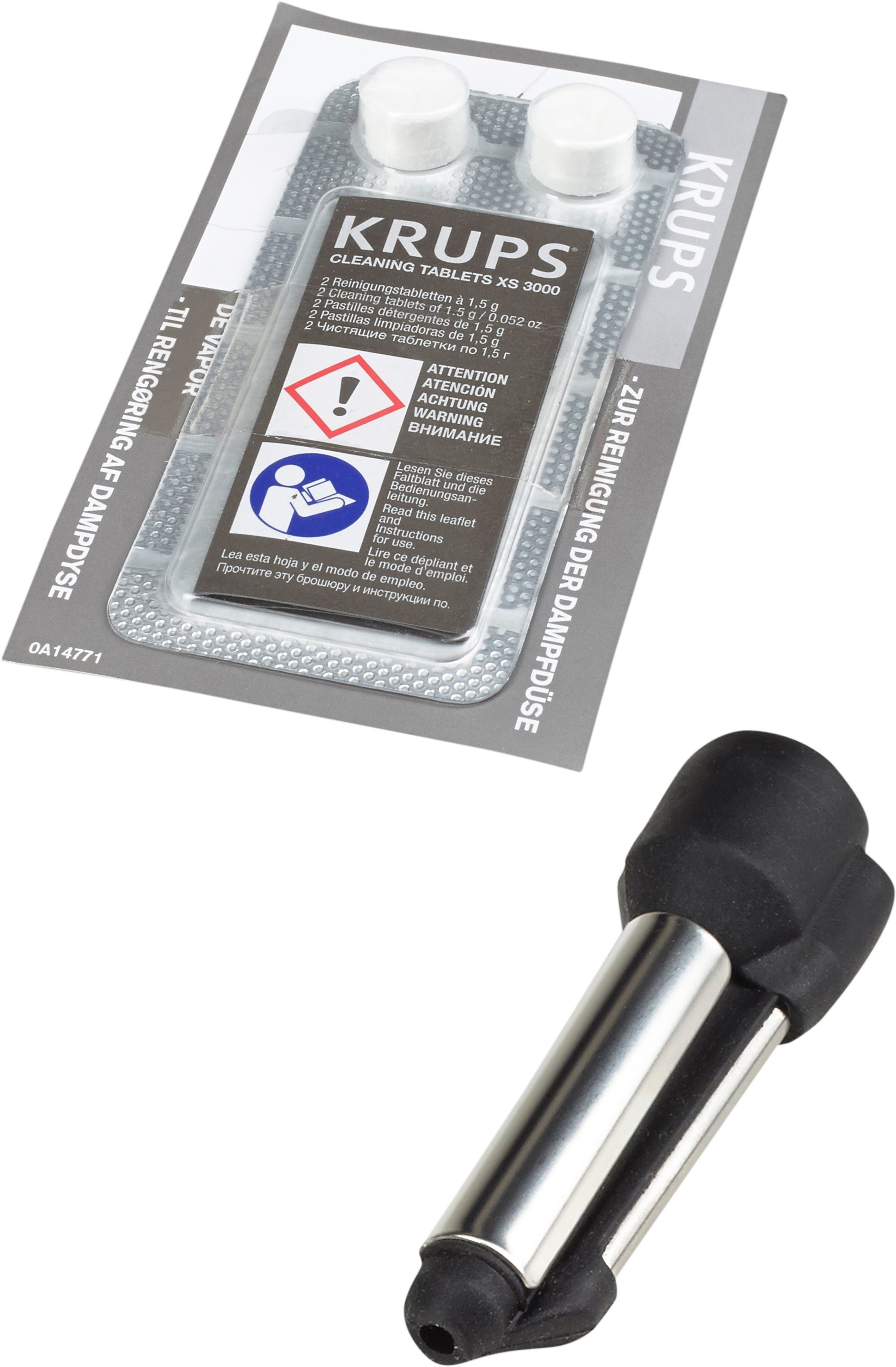 Krups Kaffeevollautomat EA8107 Arabica, 2-Tassen-Funktion, manueller Dampfdüse, 2 voreingestelle Kaffeestärken