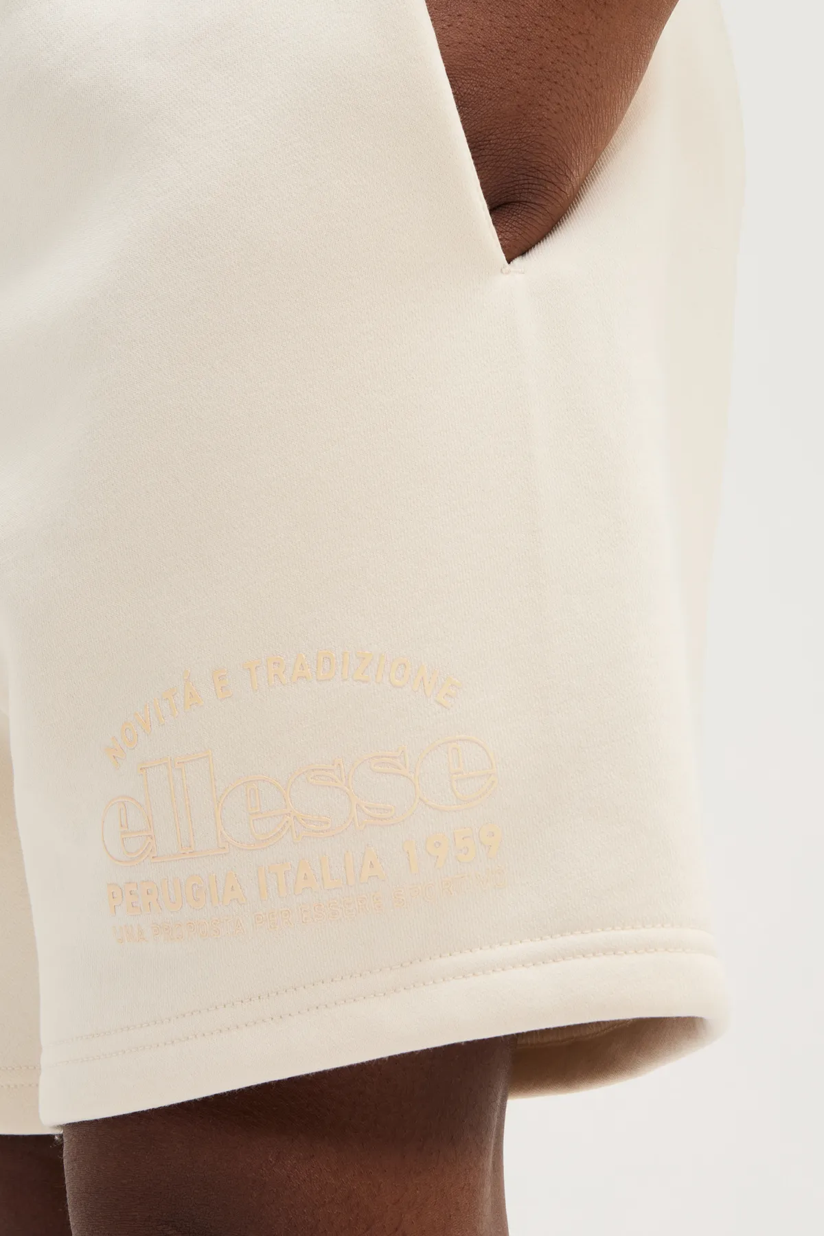 Ellesse  Shorts - Weiß - Mittlerer Bund