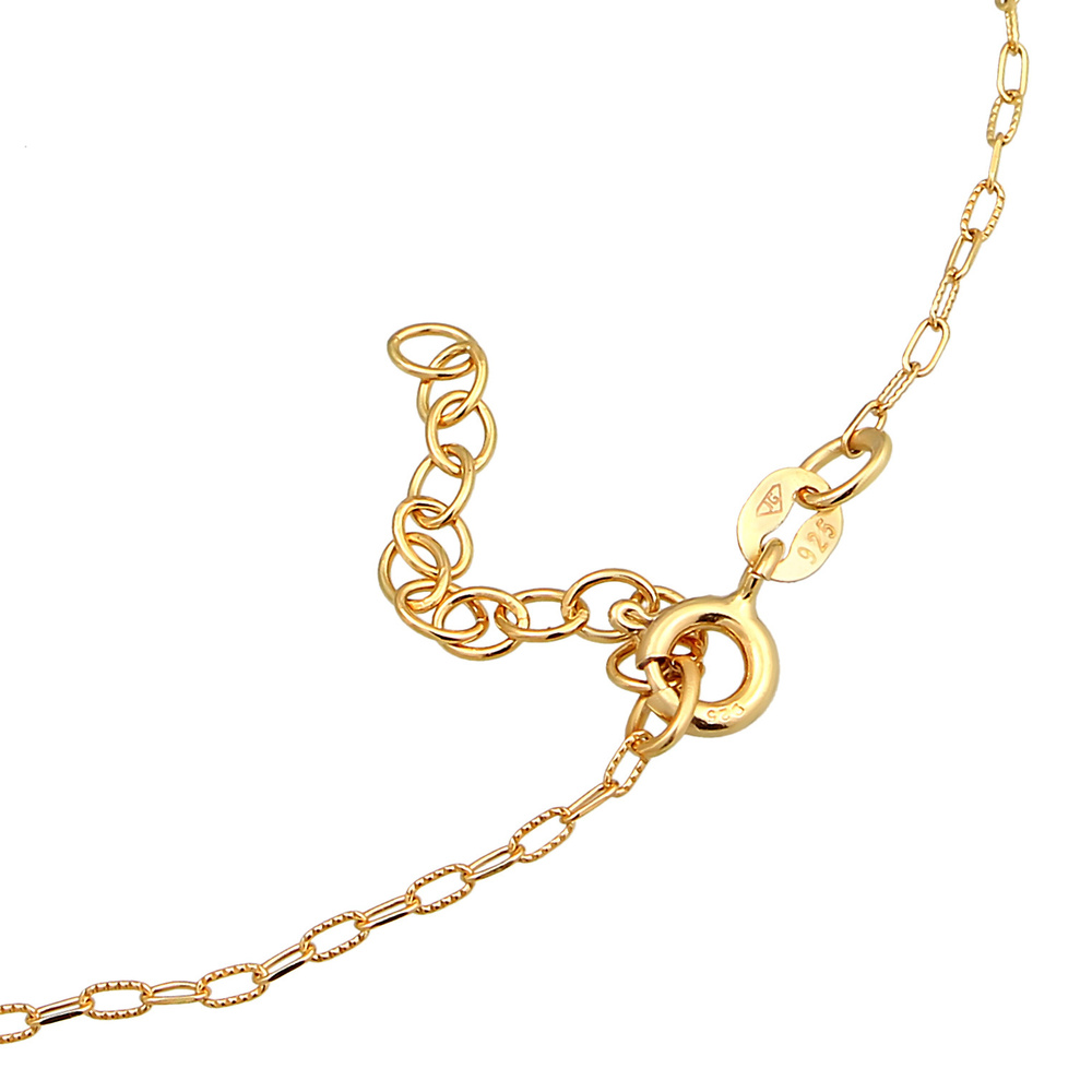 Elli Elli Bracelet de Cheville Femmes bracelet de cheville maillons plaquette en argen Bijoux