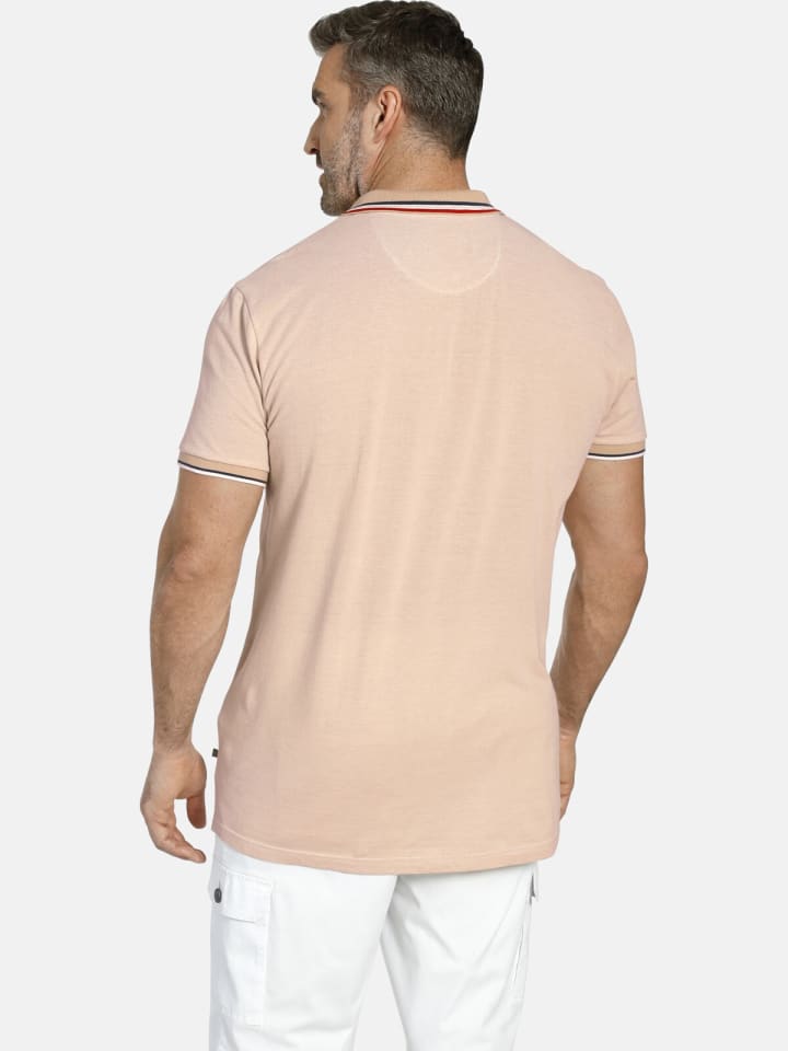 Charles Colby Poloshirt EARL IVOR in beige melange günstig kaufen