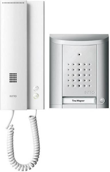 RITTO Audio-Türsprechanlage RITTO Silber,Weiß 230 V