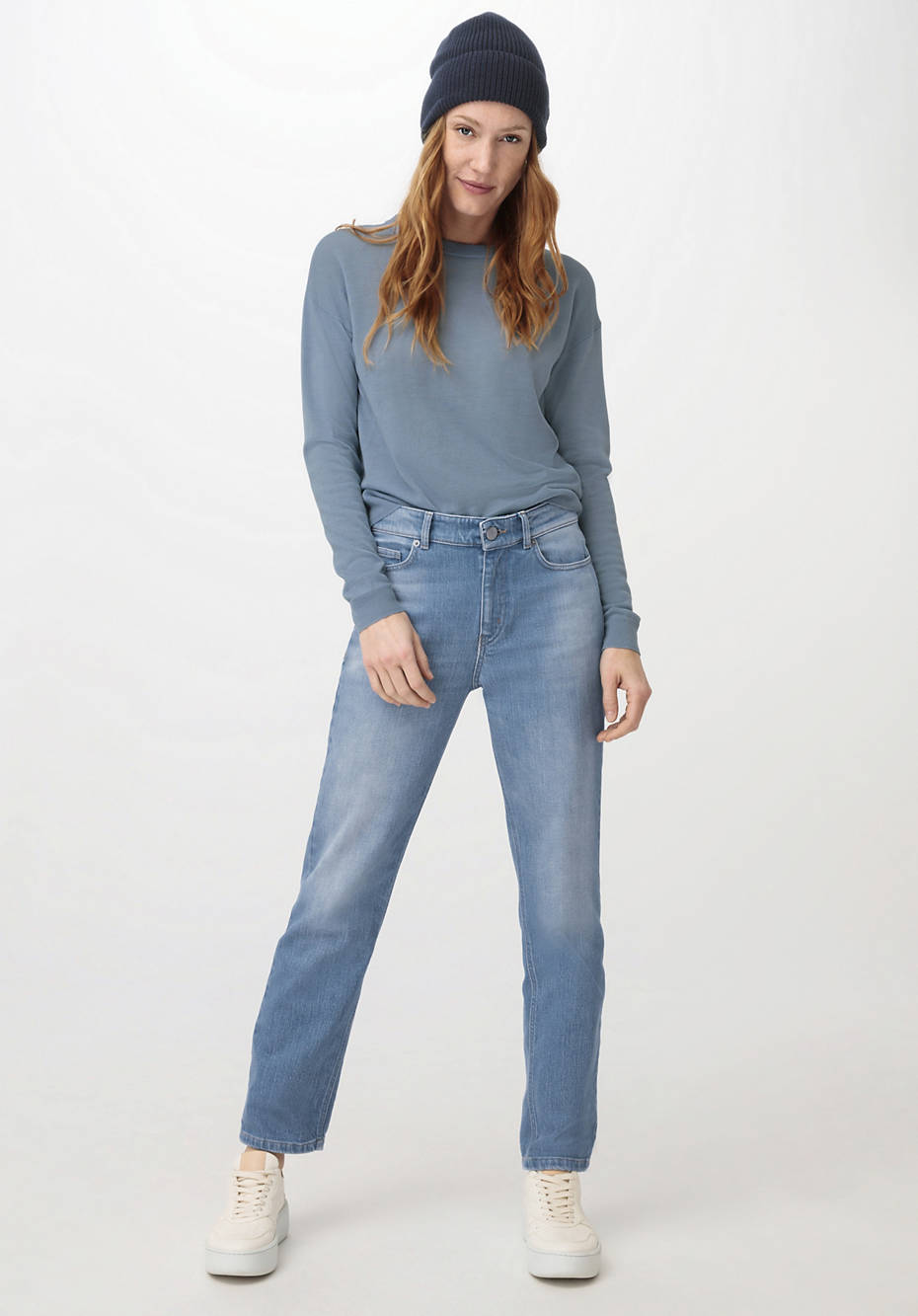 Rundhals-Pullover aus reiner Bio-Merinowolle