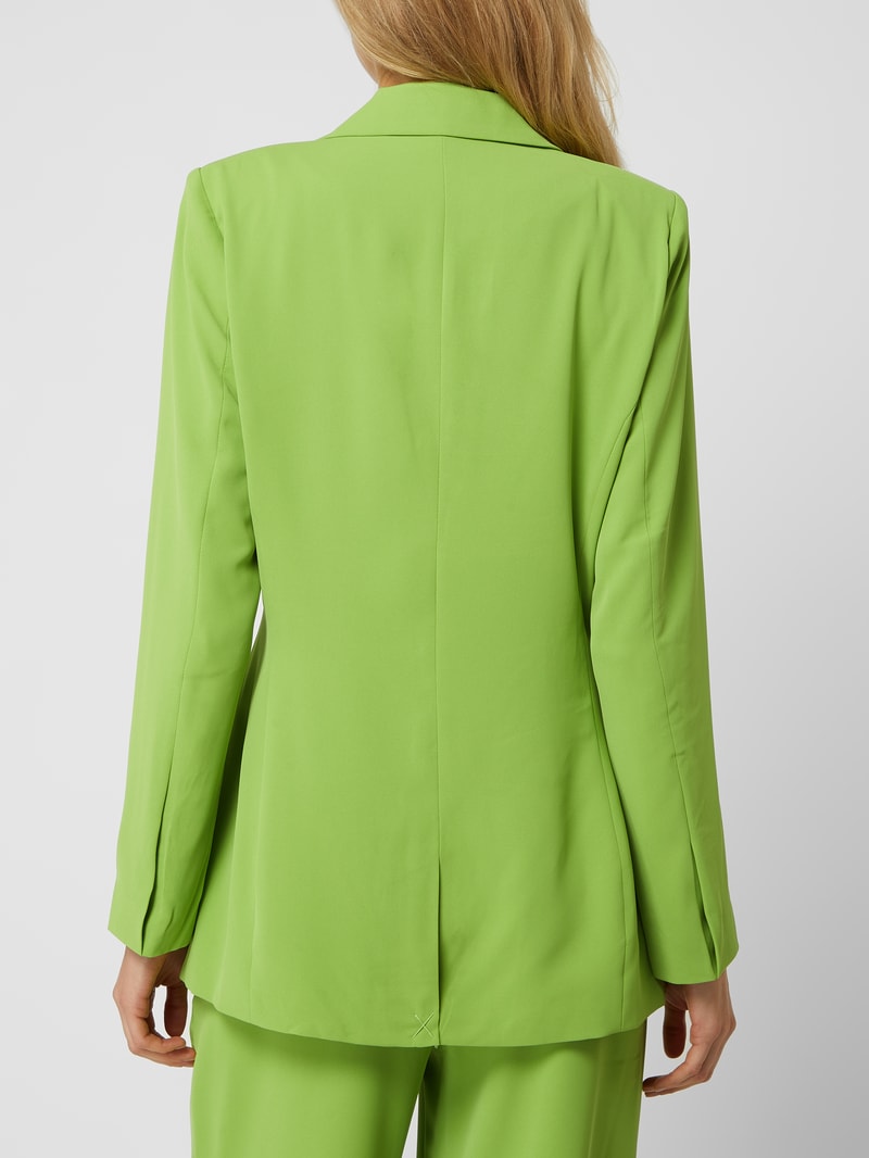 Blazer aus Krepp Modell 'Velia' in apfelgrün