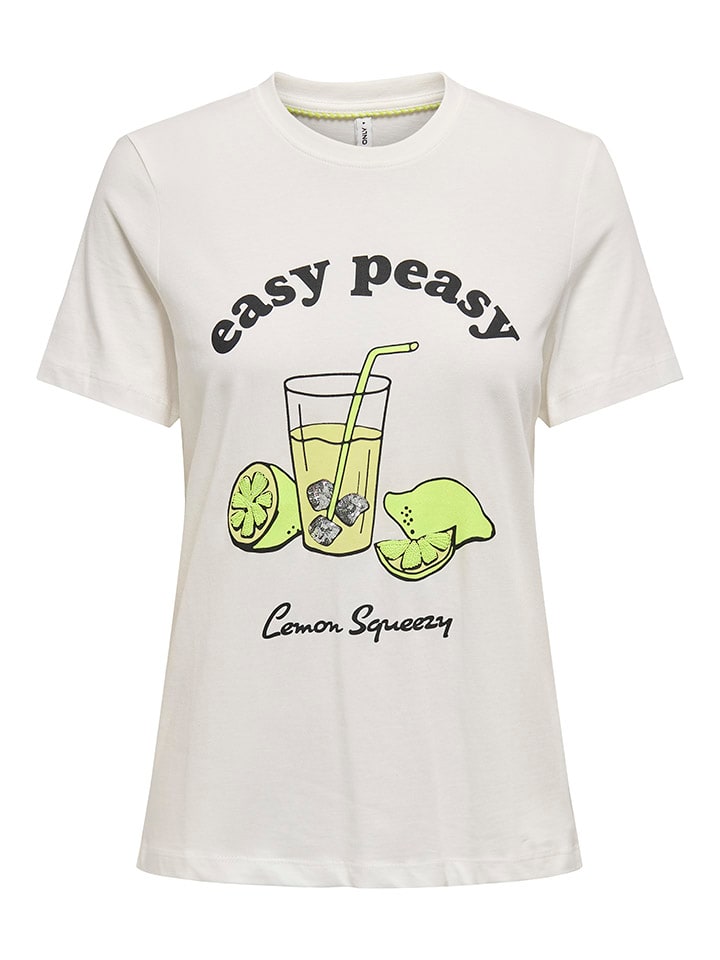 ONLY Shirt in Weiß günstig kaufen