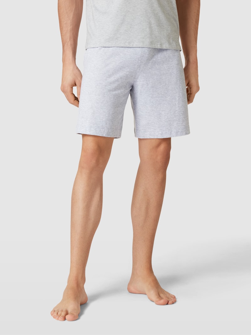 Pyjama-Hose mit elastischem Bund Modell 'RINGWOOD' in hellgrau meliert