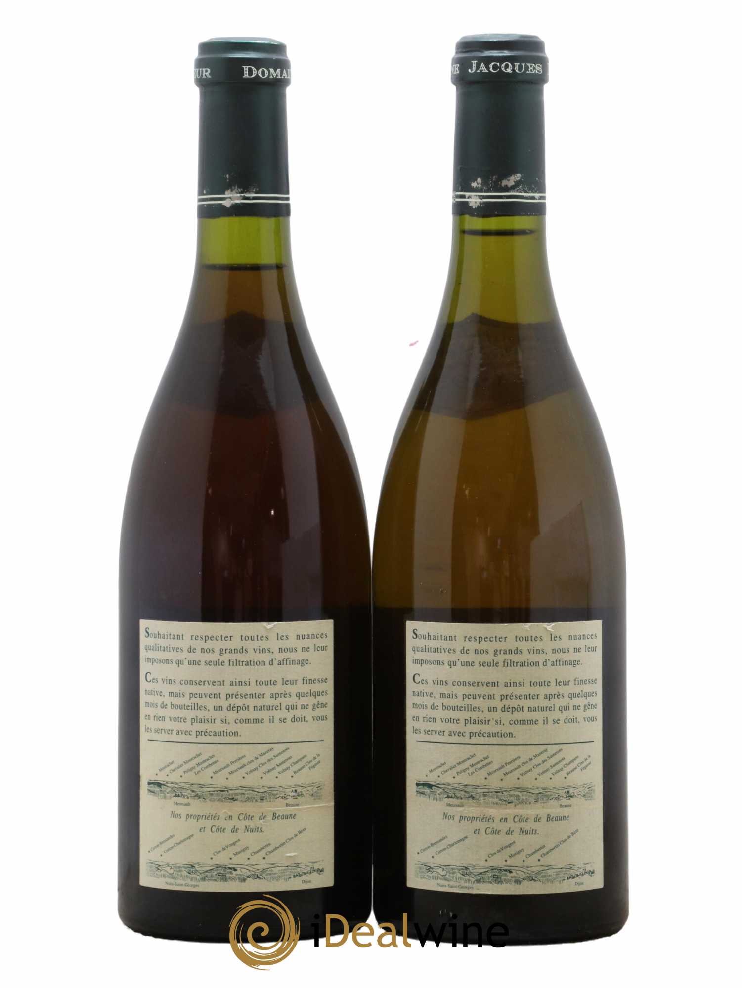 Montrachet Grand Cru Jacques Prieur (Domaine)  1993 - Lot de 2 Bouteilles