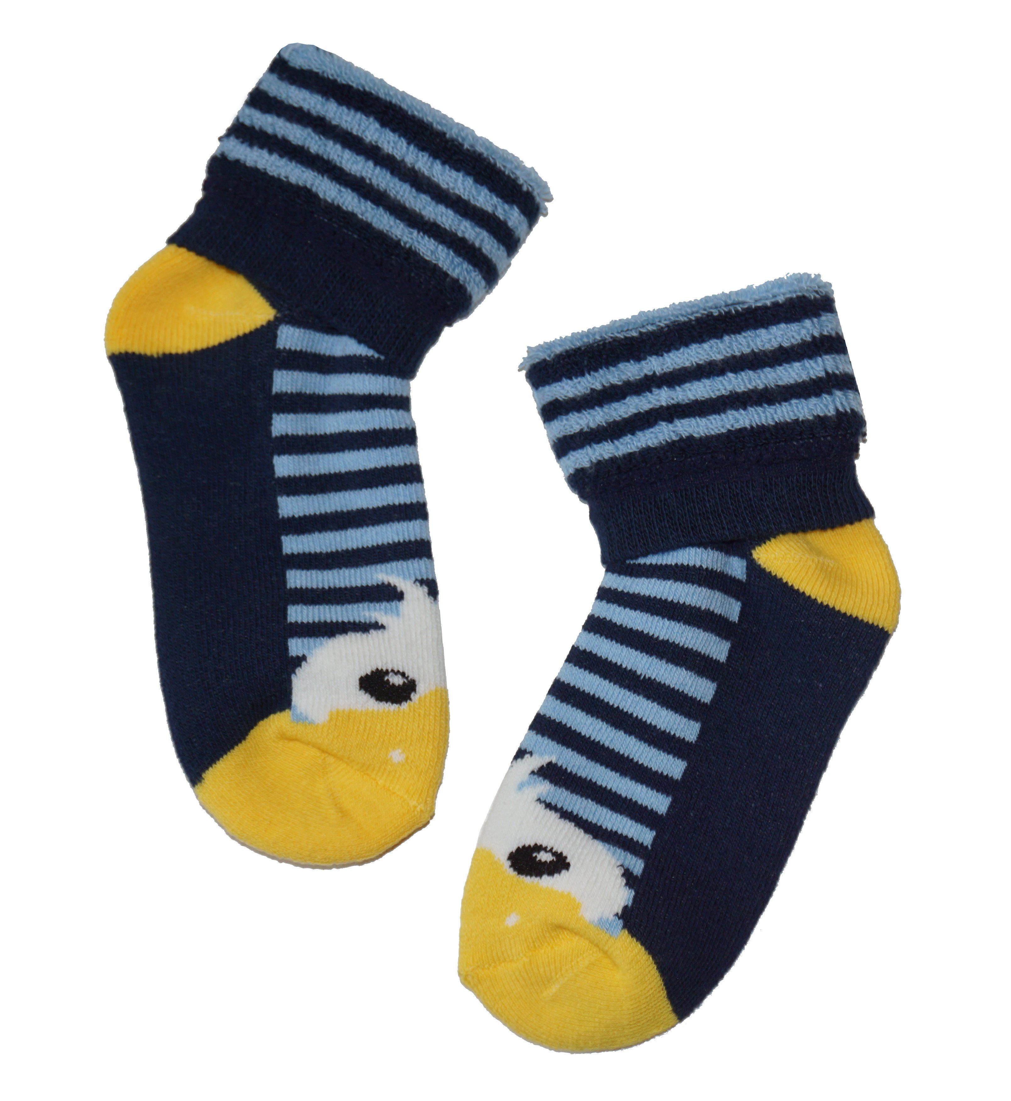 WERI SPEZIALS Strumpfhersteller GmbH Thermosocken Kinder Plüsch Socken Thermo Voll Frottee >>Entlein<< mit Baumwolle