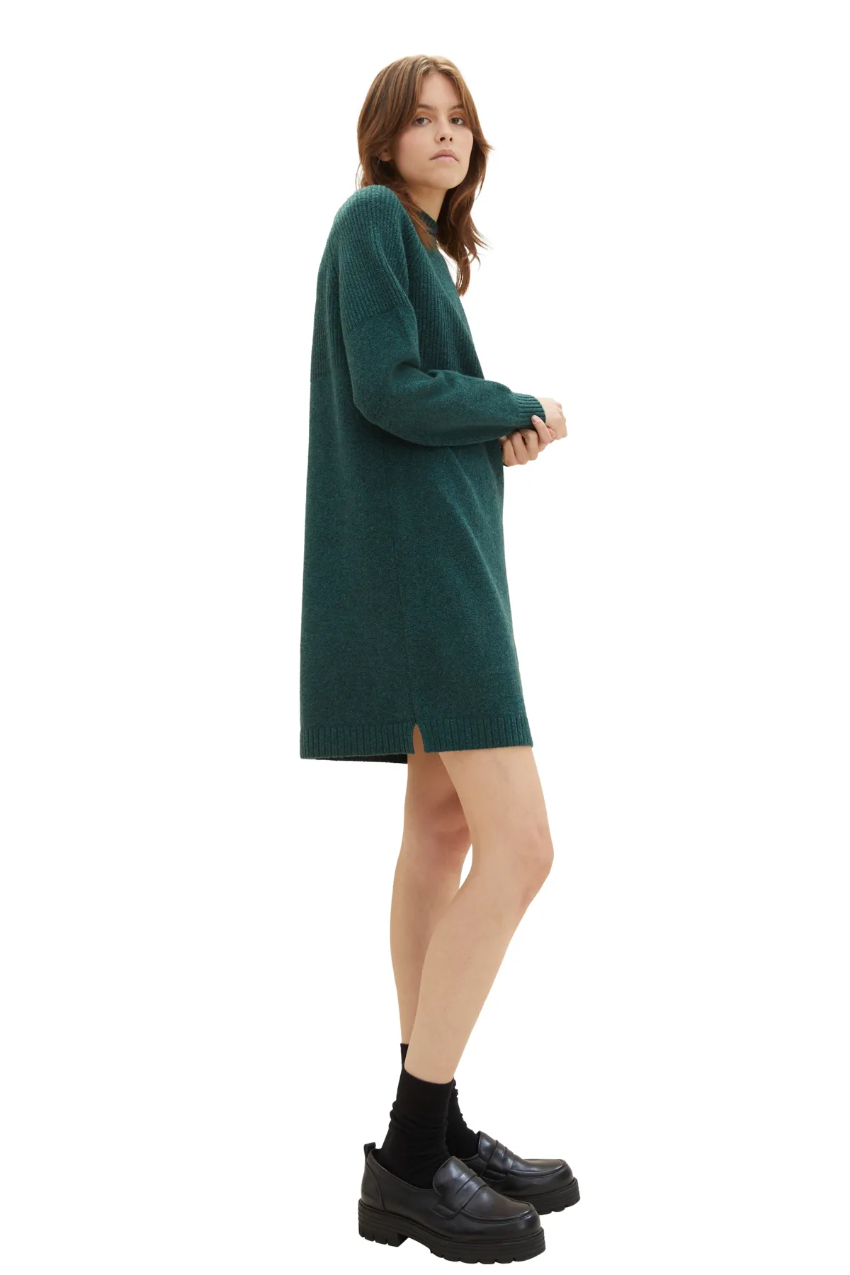 Tom Tailor Denim  Kleid Damen/Mädchen Midnight Forest Green Mélange