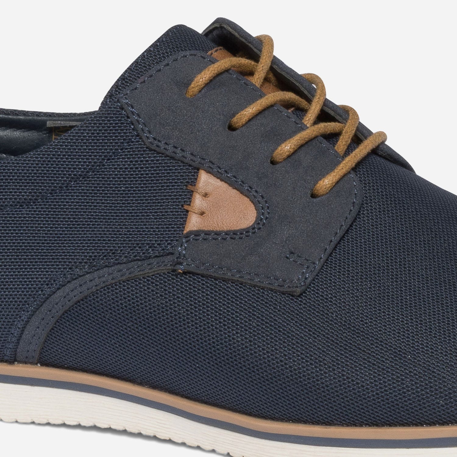 Derby confort marine en textile