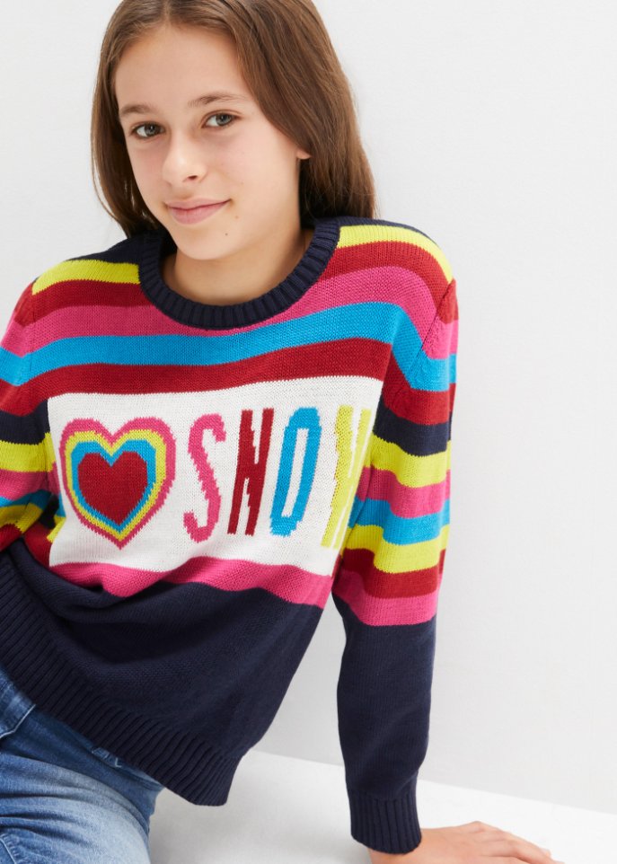 Mädchen Strickpullover