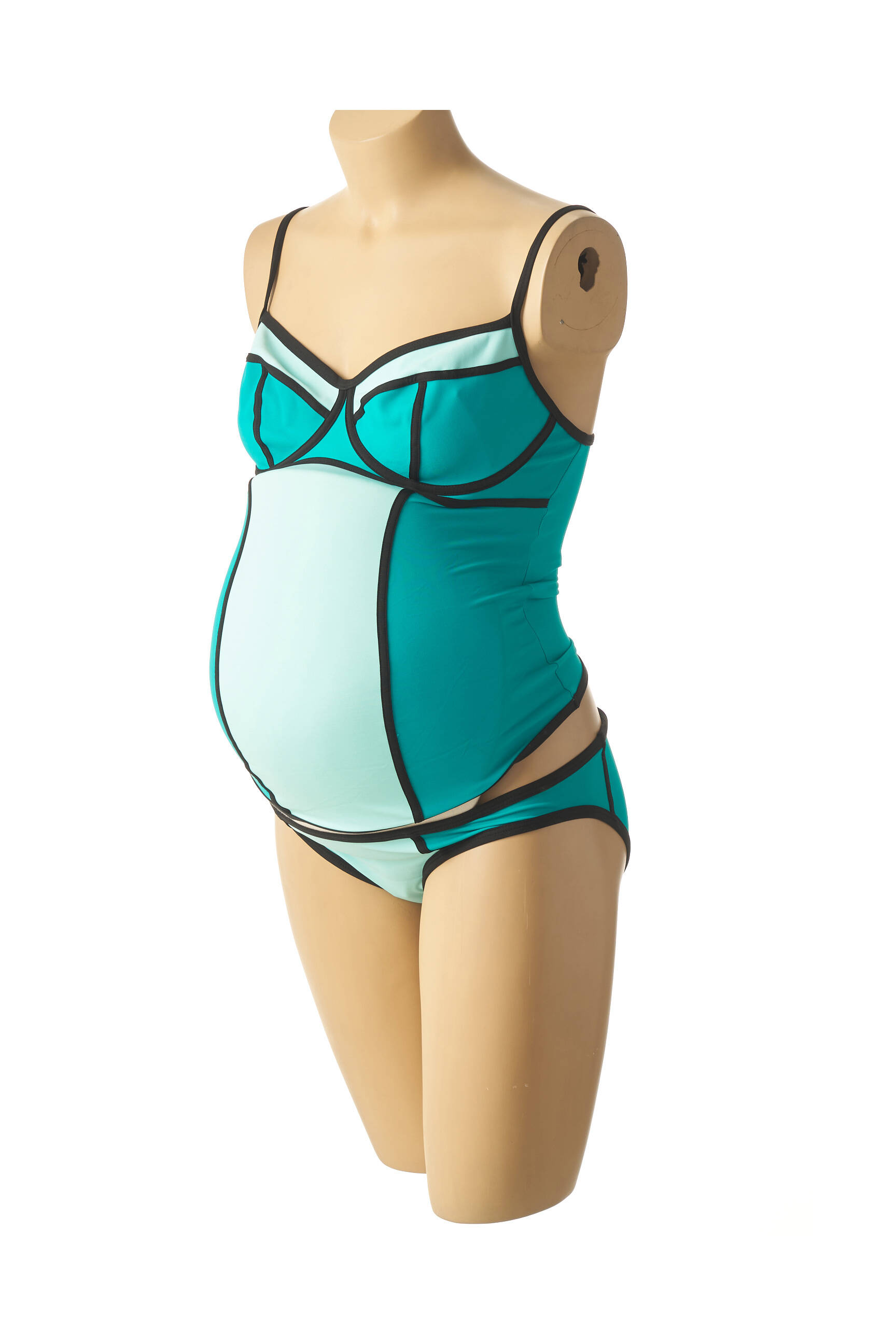Cache Coeur Maillots2bain Maternite Femme couleur bleu