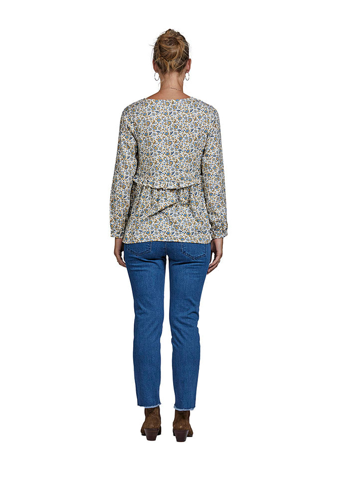 vertbaudet Bluse in Creme/ Bunt günstig kaufen