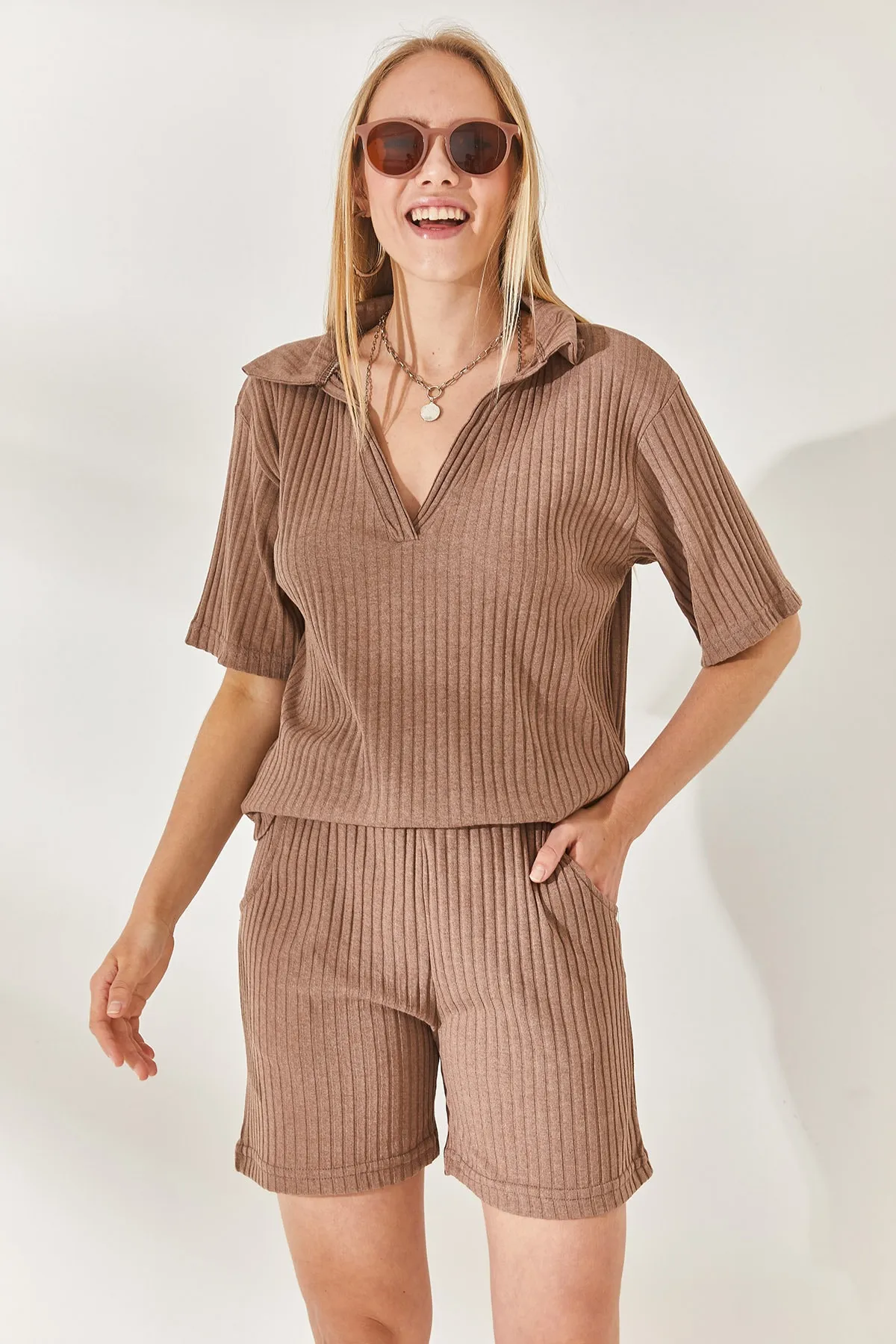 Olalook  Zweiteiler - Braun - Oversized