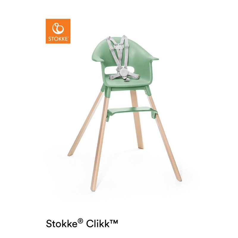 Chaise haute Clikk vert trefle Stokke