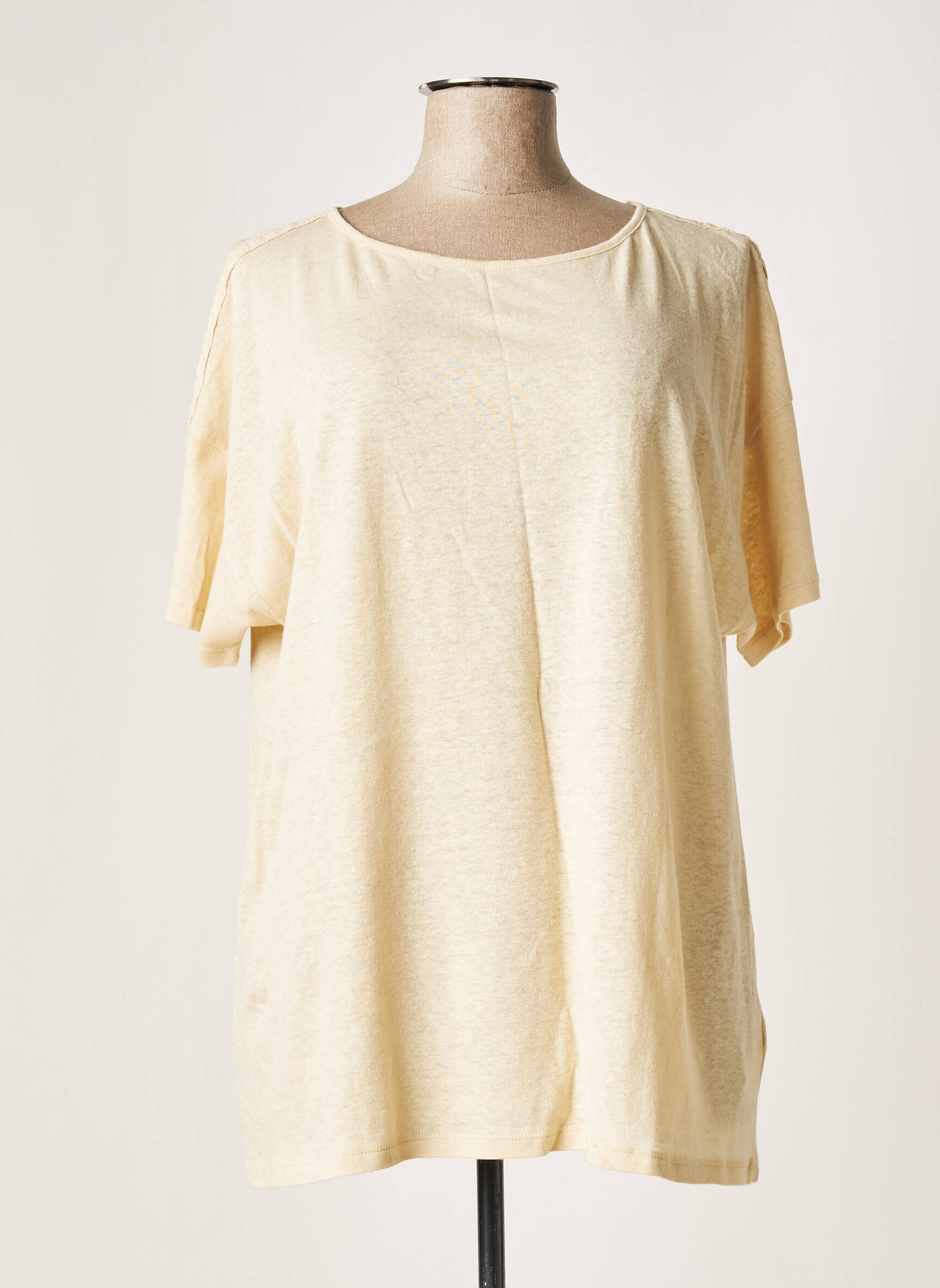Yesta Tuniquemanchecourte Femme couleur beige