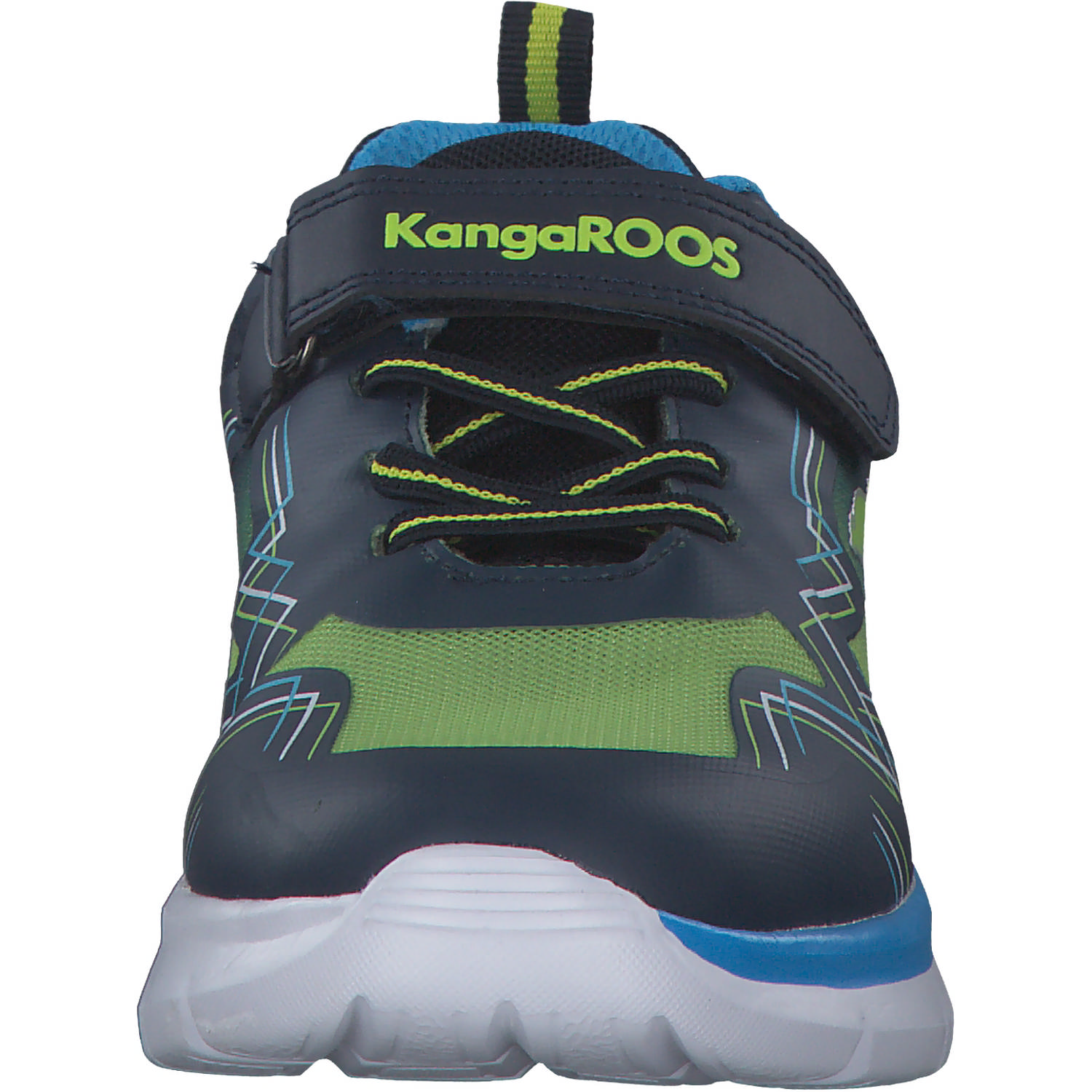 KangaROOS K-SL Flasher EV 00011, Sneakers Low, Kinder, dk navy/lime