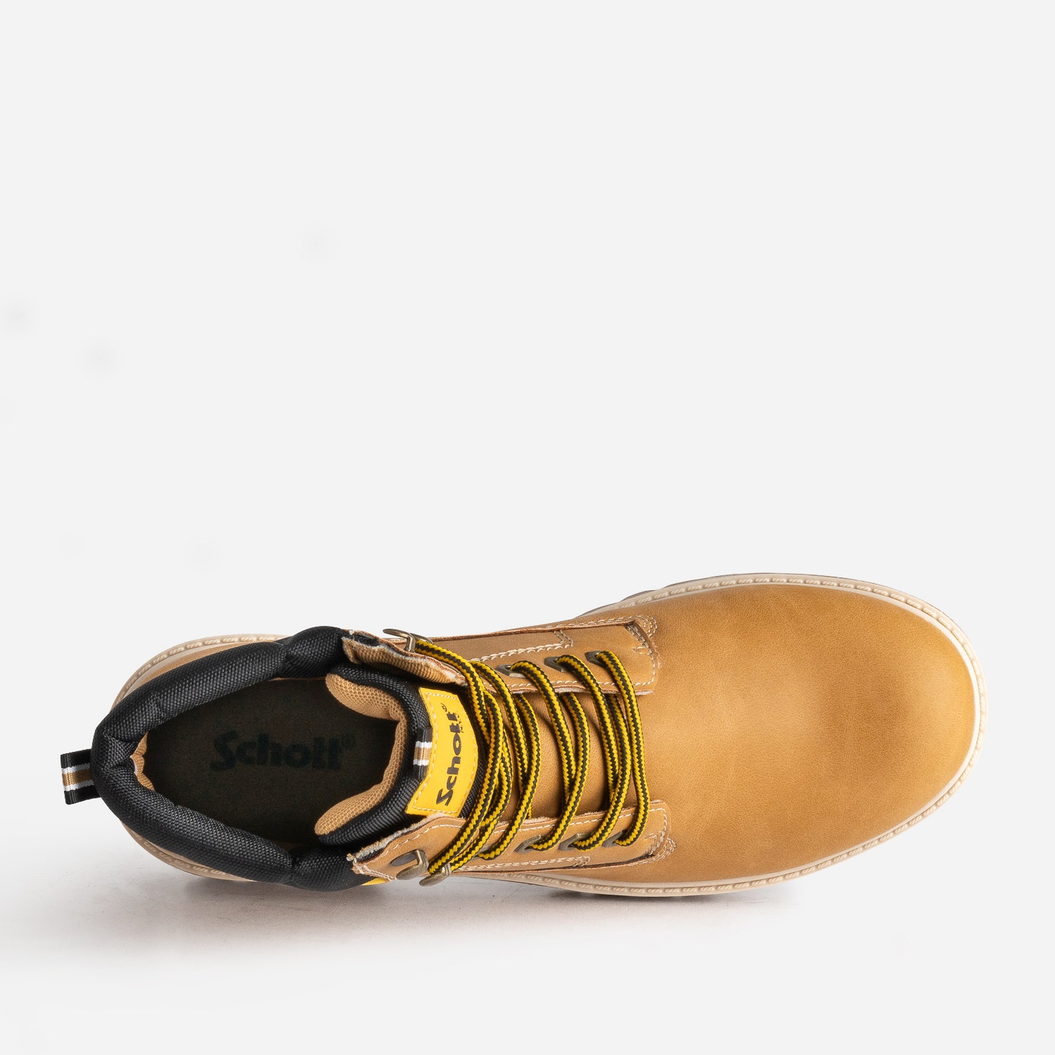 Boots à lacet SCHOTT camel semelle crantée