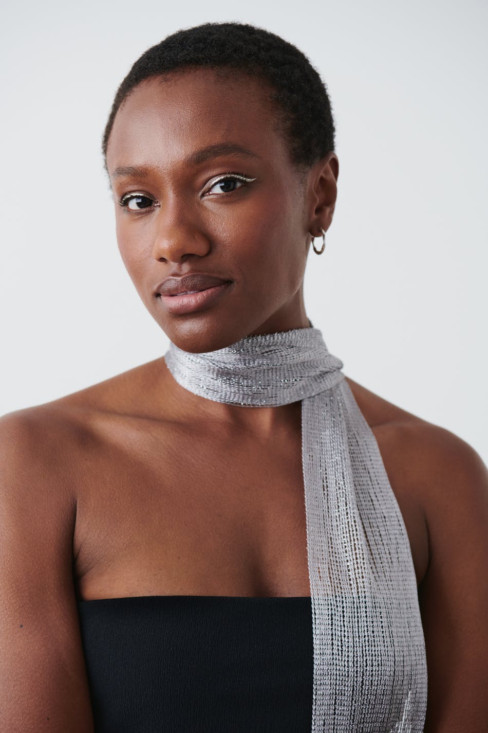 Glitter chocker scarf