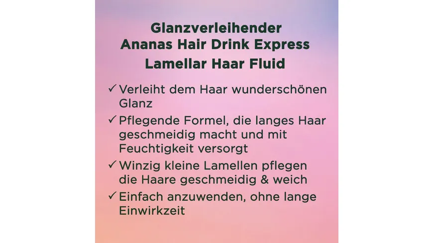 Garnier Fructis Hair Drink Haarkur Ananas 200 ml