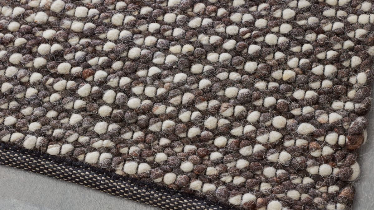 Interliving Handwebteppich 8001 Creme-Weiß 65 x 130 cm