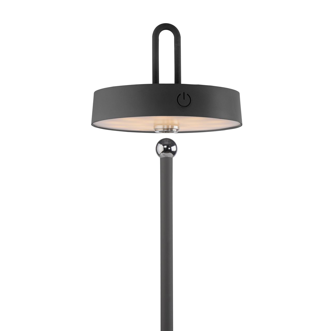 JUST LIGHT Akku Tischleuchte AMAG, 1x LED-Board/1,50Watt/2700Kelvin, IP44, Schwarz