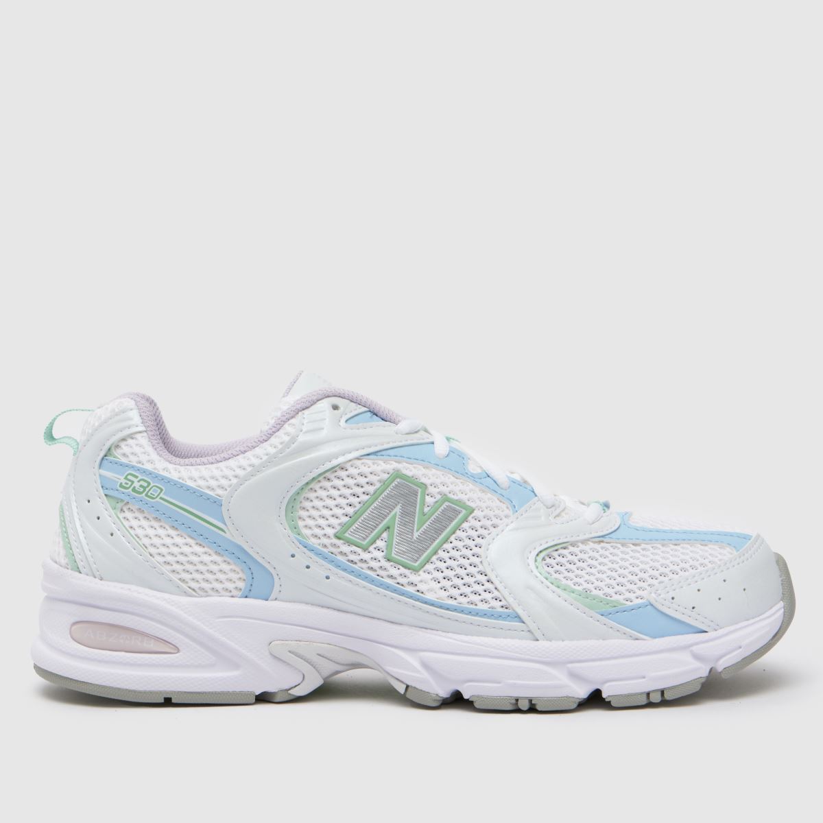 New Balance 530 träningsskor i vitt och flerfärgat blått