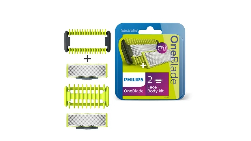 PHILIPS OneBlade Ersatzklingen Face+Body kit