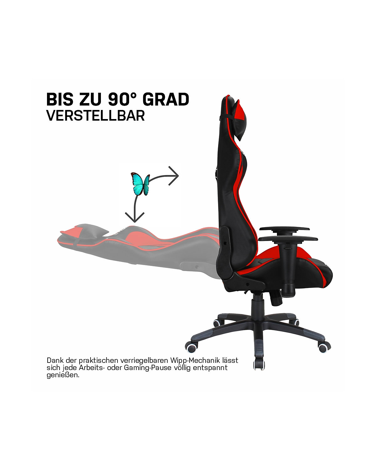 Gaming Stuhl DESTINY MG200 - Ergonomischer Racing Gaming Stuhl - Auch als RGB