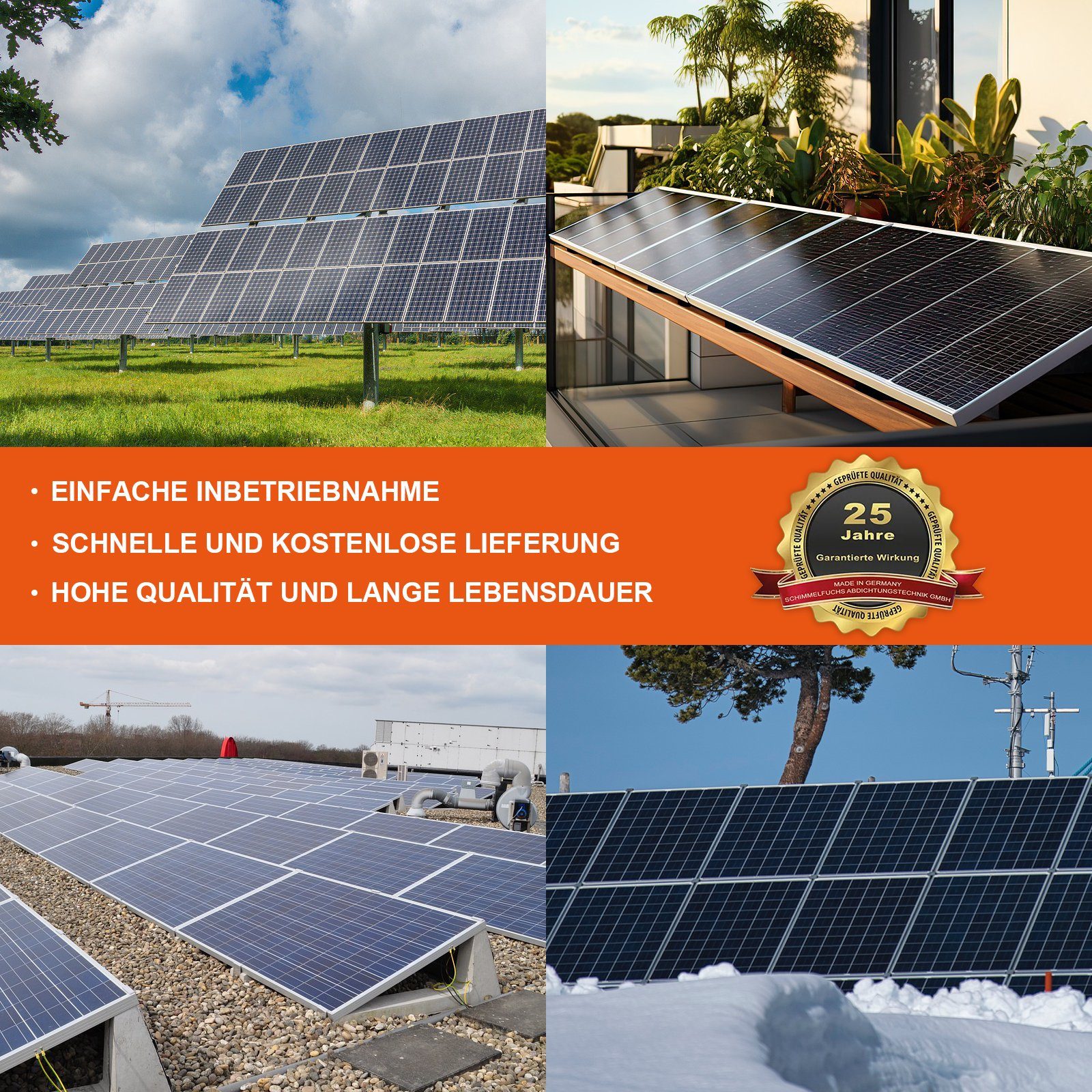 Hanstars Solaranlage Balkon Solar-Stromerzeugermodul 820W ( 800W) , (Hochleistungs-Photovoltaik-Panel und Mikro-Wechselrichter Set), für Effiziente und Nachhaltige Energieerzeugung