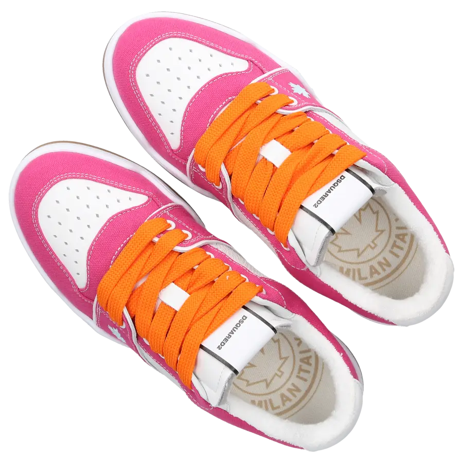 Dsquared2 - Sneaker low SPIKER Kalbsleder Denim - rot
