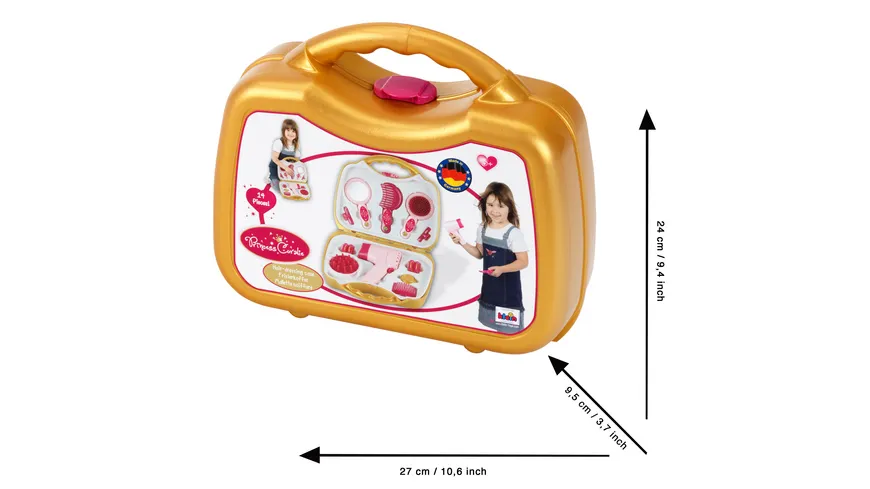 Theo Klein 5293 Princess Coralie Frisierkoffer mit Haartrockner