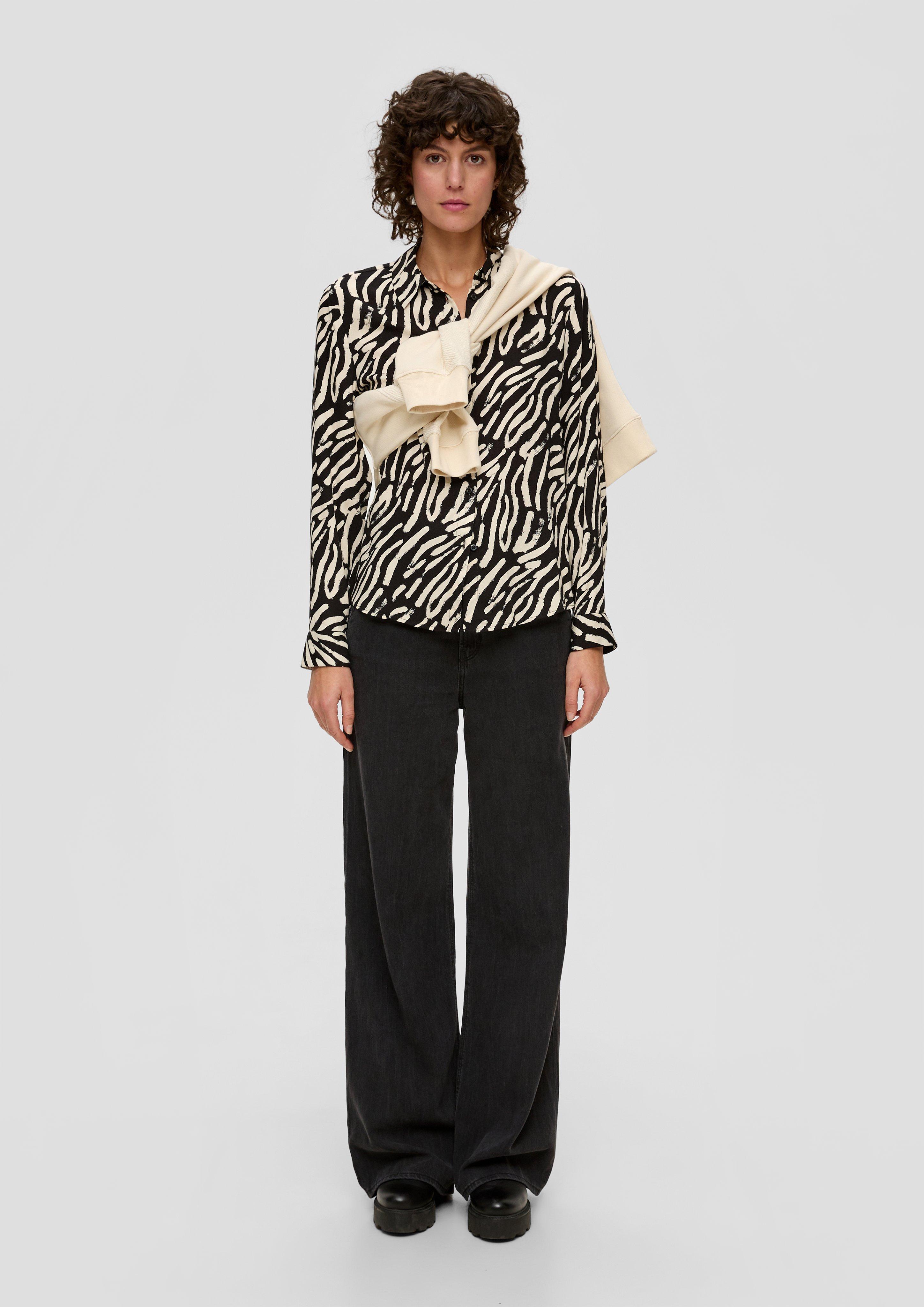 Bluse mit Allovermuster  2139059-99A4