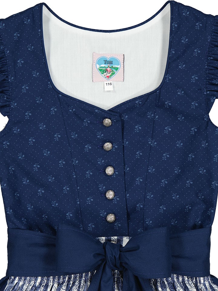 Turi Landhaus Dirndl in Dunkelblau günstig kaufen