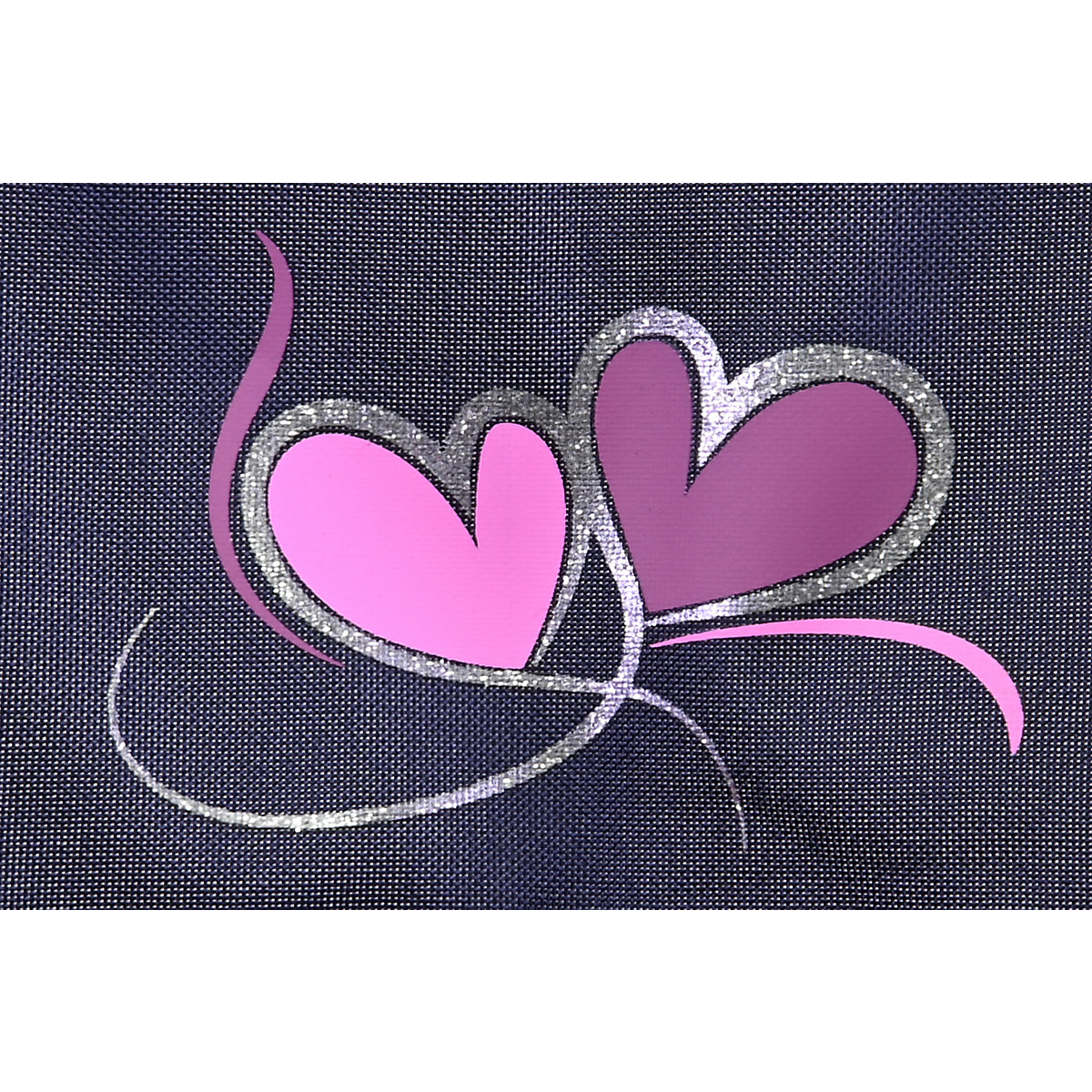 Kombi-Puppenwagen Coco - flying hearts blue pink
