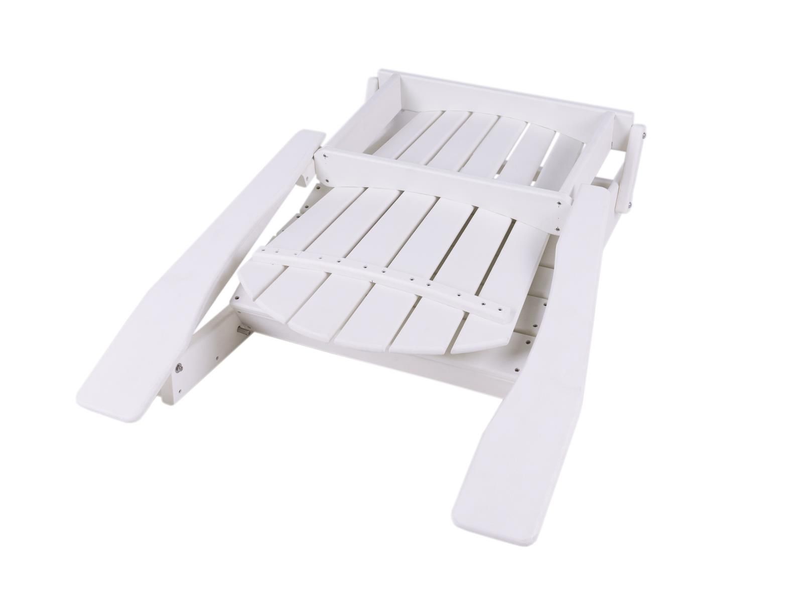 MaximaVida klappbarer Adirondack weißes Gartenstuhl Set