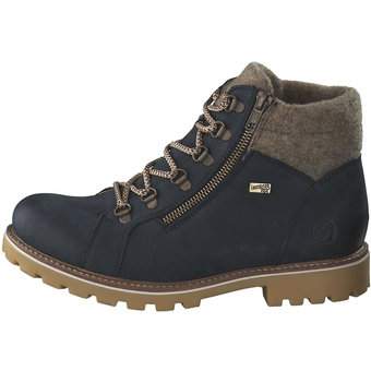Remonte Schnür Boots in blau