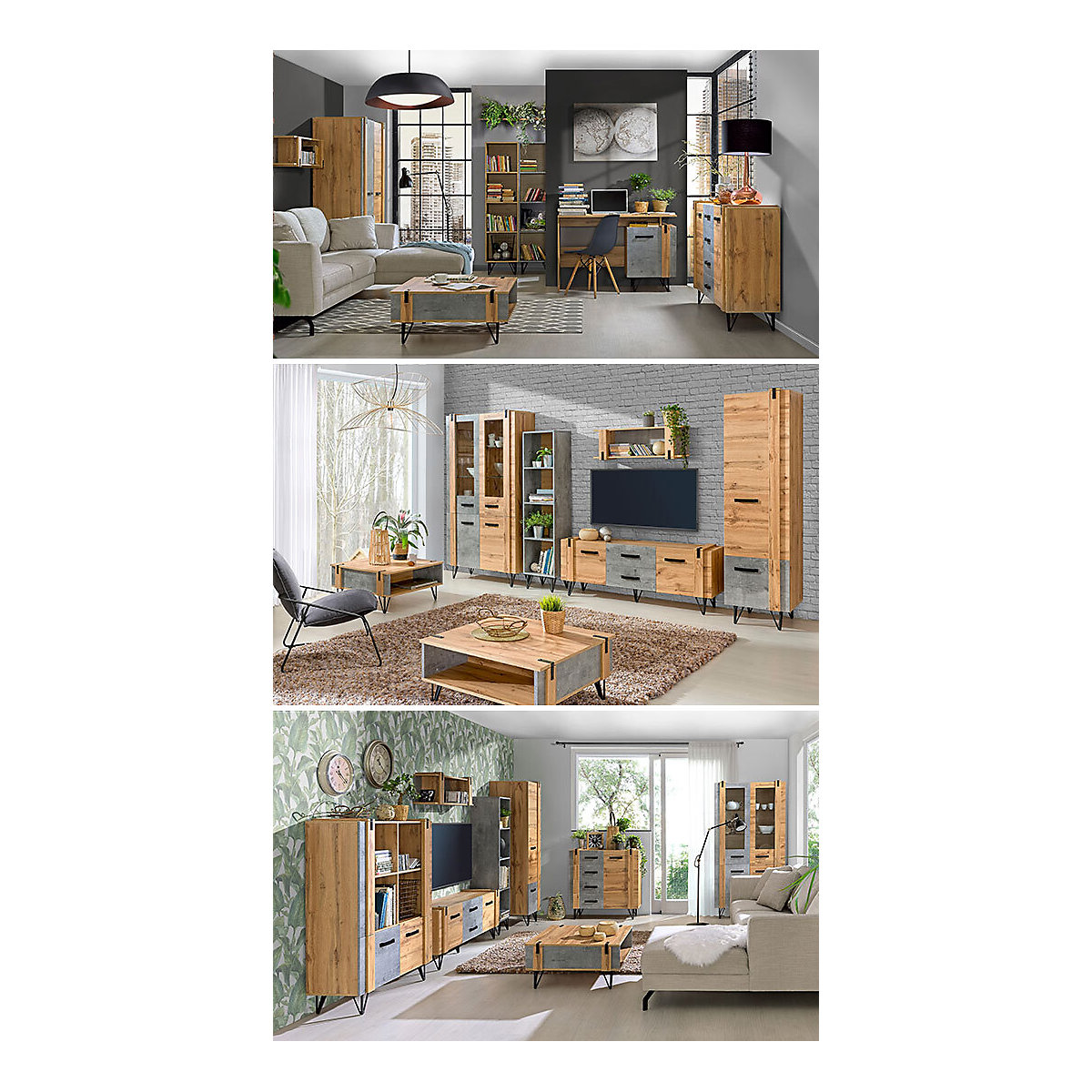 Bücherregal Standregal Milenium 35cm mit 3 Böden