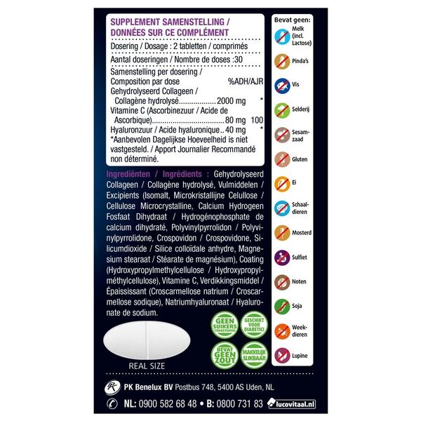 Lucovitaal Super Collagen 2000mg tabletta 60 darab