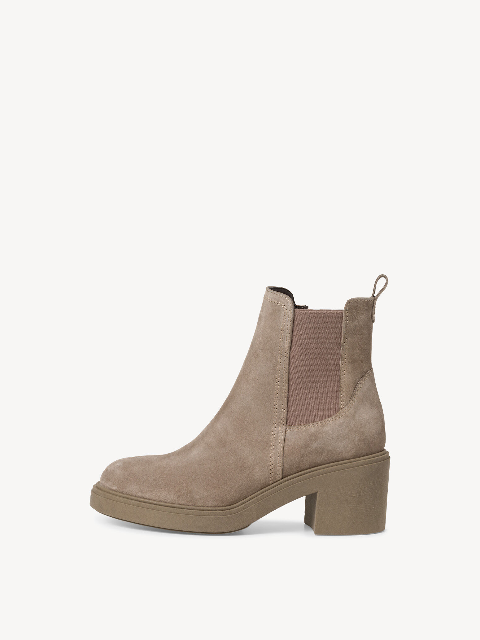 Bottine Chelsea en cuir - marron