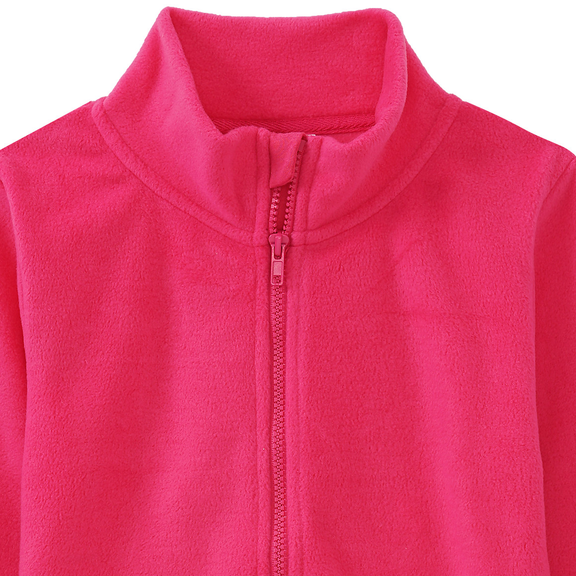 Mädchen Fleecejacke mit Stehkragen