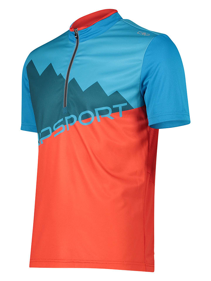 CMP Fahrradtrikot in Orange/ Türkis günstig kaufen