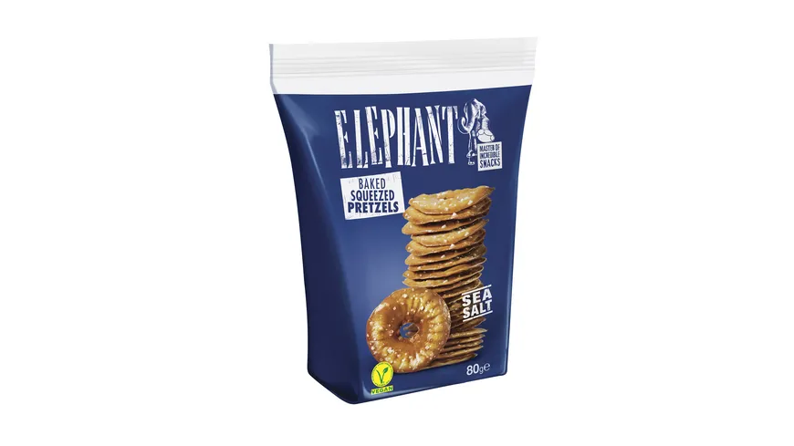 ELEPHANT Pretzels Meersalz 80 g
