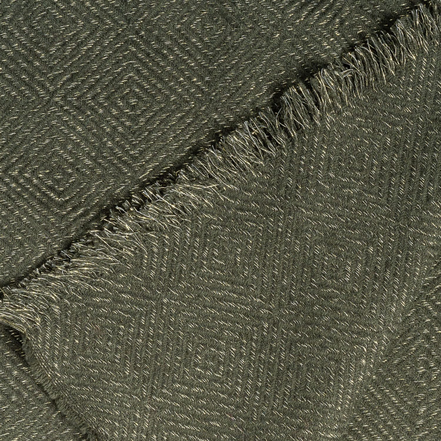 Etole kaki et or à motifs chevrons
