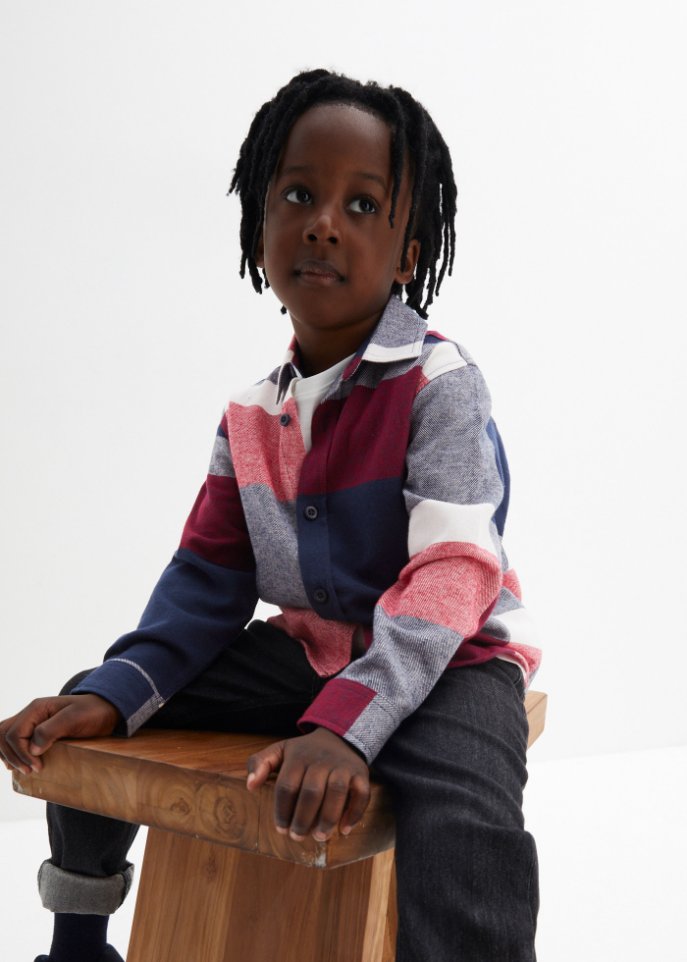 Jungen Flanellhemd mit Druck