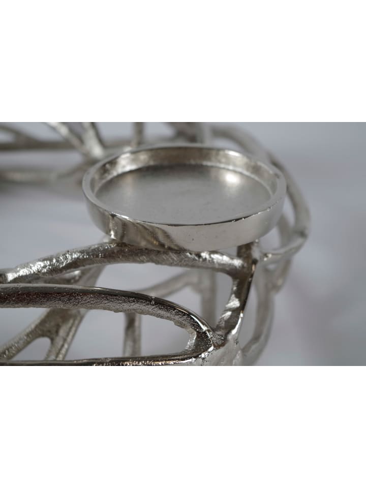 kobolo Adventskranz SILVERSTAR24 in Silber günstig kaufen onesize