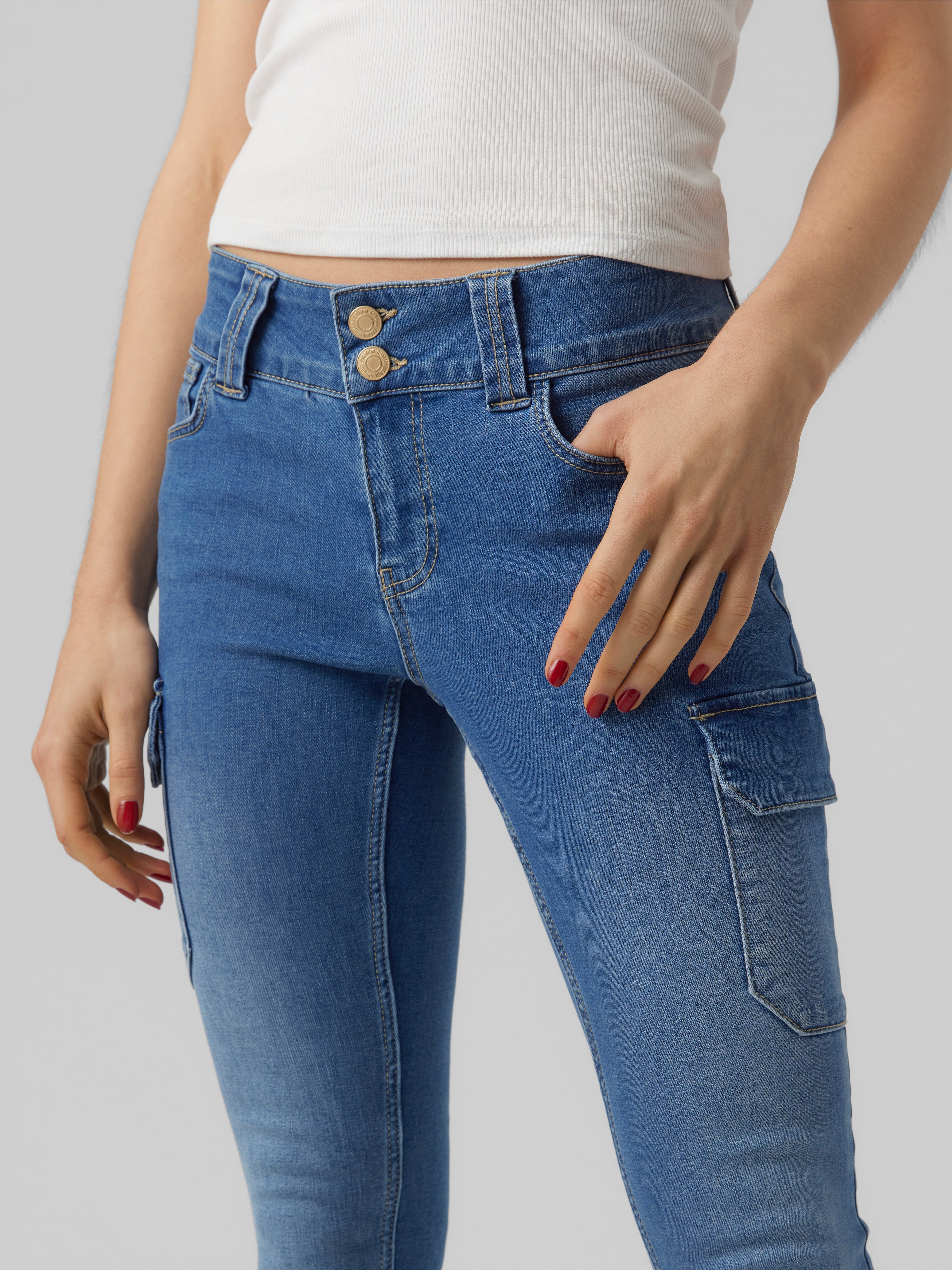 VMCATCH Mid Rise Cargo Schnitt Jeans
