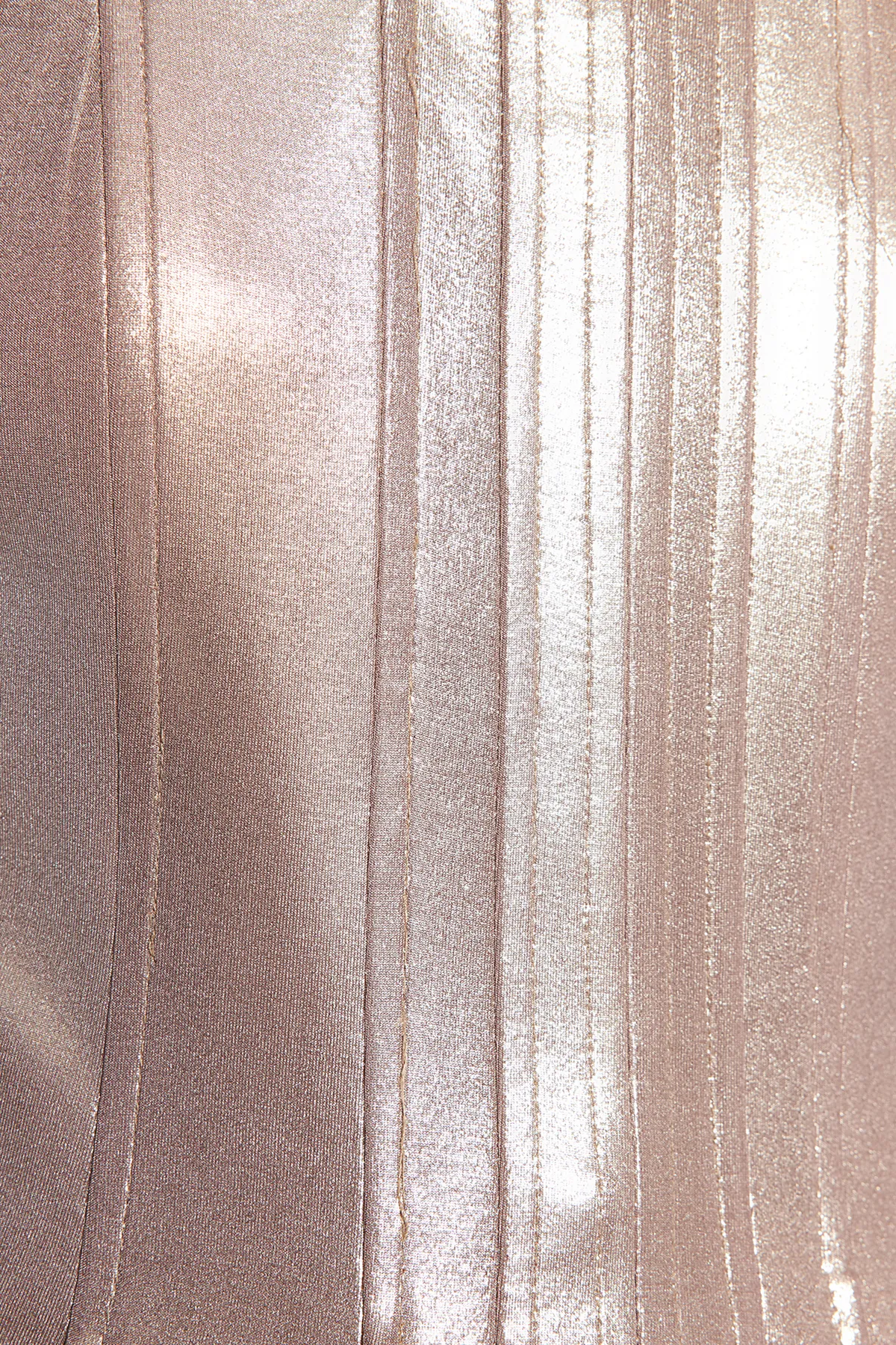 Trendyol Collection  Braunes Bustier im Metallic-Look TPRAW24BS00000